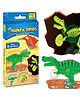 Imagimake DIY Mighty Dinos Glow In The Dark Kids Puzzle  Green - 14 Pieces