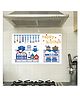 JAAMSO ROYALS Multi Cookery Set Oil Proof Heat Resistant Kitchen Wall Sticker ( 75 CM x 45 CM )