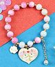 Asthetika Beads Embellished Unicorn Designed Bracelet - Pink