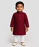 JBN Creation Rayon Full Sleeves Threadwork Embroidered Sequins Embellished Kurta Pyjama Set - Maroon