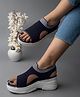 Shoetopia Striped Sandals - Blue