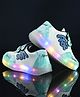 Fresh1947Feet Mesh Detailed & Tie Dye With Velcro Closure LED Shoes - Sea Green