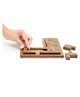 Mittimate Wooden L-Shaped Pentomino Puzzle  Brain-Boosting Jigsaw Game - Brown