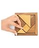 Mittimate Wooden Tangram Puzzle  Brain-Boosting Puzzle Game for Kids | Fun, Learning & Perfect Gift Choice - Brown