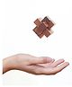 Mittimate Wooden Burr Puzzle  Brain Teasing 3D Puzzle Game for Kids (6+) | Fun & Engaging Wooden Challenge