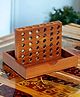 Mittimate Wooden Marble 3 Tie (Connect 4)  Portable 2-Player Strategy Board Game for Kids (6+) | Fun, Educational & Mind-Challenging Toy