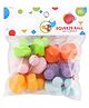 BitFeex Squeezy Duck Shape Toy Soft Rubber, Chu Chu Sound, Fun Bath Time Toy for Kids 1+ Years, 12 pcs Duck, Multicolor