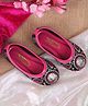 SHOES FOR JUNIORS Paisley Embroidered & Sequins Embellished Ballerinas - Pink