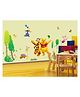 JAAMSO ROYALS Transparent Design Vinyl Self Adhesive Home Decor Window Film (200cm x 45cm)