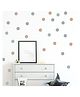 JAAMSO ROYALS Grey Brown Mauve Plka Dot Wall Sticker (40cm x 60cm)