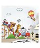 JAAMSO ROYALS Panda Cartoon Owl Design Vinyl Self Adhesive Wall Sticker (60 cm X 90 cm)