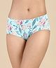 &Circus Modal Floral Printed Seamless Bare Hipster - Light Blue