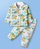 Babyoye Disney Single Jersey Knit Full Sleeves Co-ords Night Suit With Lion King Graphics - White