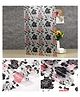 JAAMSO ROYALS Black & Pink Flower DesignViny Rustproof Waaterproof self Adhesive (500 cm X 45 cm)