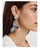 Digital Dress Room Colourful Mini Beaded Earrings Hummingbird Design Stylish Fashion Jewellery Fancy Dangler Earrings - Multicolor