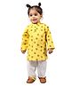Mama & Peaches Cotton Full Sleeves Lion Printed Coordinating Kurta Pyjama Set - Multi Colour