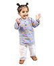 Mama & Peaches Cotton Full Sleeves Fruits Printed Coordinating Kurta Pyjama Set - Multi Colour