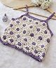 Woonie Cotton Sleeveless Floral Crochet Designed Crop Top - Lavender