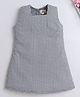 The Magic Wand Cotton Sleeveless Checked Pinafore Dress - Black