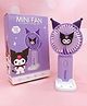 Paper Moon Mini Portable Fan - Brushless Motor Handheld Fan, 3-Speeds, USB Rechargeable Fan for Indoor and Outdoor, 1pc - Design May Vary