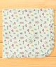 CUCUMBER Interlock Knit Towel With Cartoons Print & Bow Applique L 80.5 x B 80 cm - Light Green