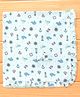 CUCUMBER Interlock Knit Towel With Nautical Theme Print L 82 x B 80 cm - Light Blue