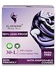 Flawsome Organic Pads L | Soft Cotton Comfort | High Absorbency | Rash-Free | Toxin-Free | With Disposal Pouches | Pack of 30