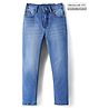 Pine Kids Denim Woven Full Length Washed Jeans - Navy Blue