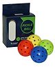 Ji and Ja Outdoor Pickleball  Approved, 40 Holes for Maximum Flight and Durability Skill Levels and Ideal for Recreational or Competitive Play! Get Yours Today! (Pack of 4)