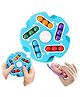 Super Toy Finger Tip Rotate Puzzle Magic Bean Fidget Spinner  Mind Teaser Memory Game Educational Trick 3D Puzzle Handheld Game - Blue