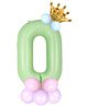 Shopperskart 0 Zero 32 Inch Number Foil Balloon For Birthday Decoration Kit Items Green