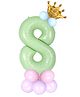 Shopperskart 0 Zero 32 Inch Number Foil Balloon For Birthday Decoration Kit Items Green