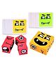 Enorme Emoji Face Changing Expressions Matching Block Puzzle Cubes Game, 8 Face blocks and 54 Cards - Multicolor