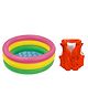 Enorme 2 FT Inflatable Swimming Water Pool Bath Tub with Swim Vest Life Jacket for Kids
