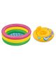 Enorme 2 FT Inflatable Swimming Water Pool Bath Tub with Baby Float Ring for Kids