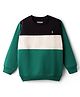 Pine Kids Cotton Knit Full Sleeves Solid Color Pullover Cut & Sew Sweatshirt - Mint