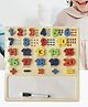 Zyamalox Wooden Number Learning Board With Whiteboard and Number-shaped Cutouts to Teach Children About Numbers, Early Education Toy for Preschoolers, Interactive Learning Tool for Kids