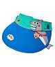 Little Surprise Box Cotton Shark Designed Visor Cap - Blue- Diameter- 52-56  cms