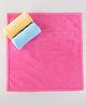 Pink Rabbit Terry Knit Hand & Face Towels Pack of 3 L 30.5 x B 30.5 cm -Blue Yellow & Purple
