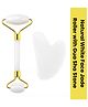 Semino Pearl White Gua Sha Facial Tools Set of 2 - Natural Jade Gua Sha Face Sculpting Tools