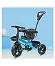 Kidsmate Xplorer Kids Tricycle without Canopy | Durable Plug & Play Baby Trike with EVA Wheels, Safety Rail & Push Handle for Parents | Safe & Comfortable Ride for Toddlers 12-48 Months - Blue