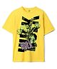 Wear Your Mind Cotton Marvel Featuring Half Sleeves Hulk Printed Tee - Yellow