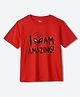 Wear Your Mind Cotton Marvel Featuring Half Sleeves Spider Man Printed Tee - Red