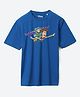 Wear Your Mind Cotton Disney Toy Story Featuring Half Sleeves Buzz Lightyear & Woody Printed Tee - Royal Blue