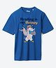 Wear Your Mind Cotton Disney Winnie The Pooh Featuring Half Sleeves Owl Printed Tee - Royal Blue