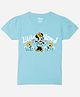 Wear Your Mind Cotton Disney Mickey & Friends Featuring Half Sleeves Minnie Mouse Printed Tee - Sky Blue