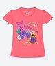 Wear Your Mind Cotton Disney Tangled Featuring Half Sleeves Rapunzel Printed Tee - Hot Pink
