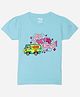 Wear Your Mind Cotton Warner Bros Featuring Half Sleeves Scooby Doo Characters Printed Tee - Sky Blue