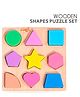 WoodBee Wooden Shapes Puzzle - Multicolor