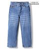 Pine Kids Denim Woven Full Length Washed Jeans - Light Blue